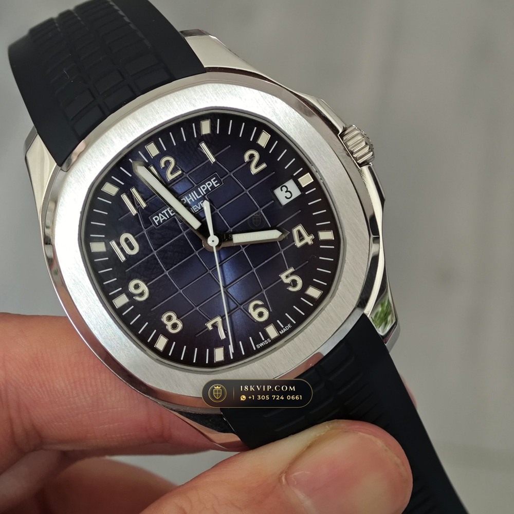 Patek Philippe Aquanaut Jumbo 42.2mm 18K White Gold Hand-Finished Buff Dial Ref. 5168G — Private Vault Edition — Studio Gallery Plate II in 18K White Gold Au750 (120.8g Verified Mass, Patek Philippe Cal. 324 S C - 21K Gold Rotor)