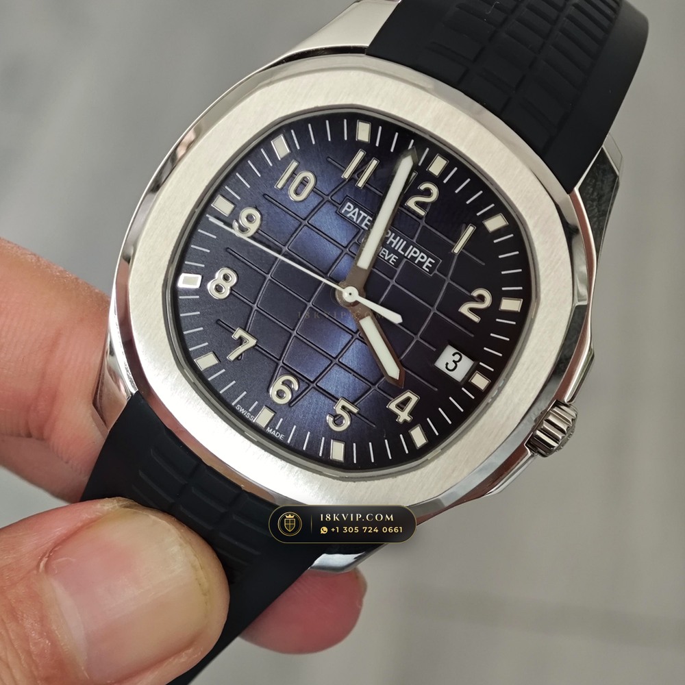 Patek Philippe Aquanaut Jumbo 42.2mm 18K White Gold Hand-Finished Buff Dial Ref. 5168G — Private Vault Edition — Studio Gallery Plate III in 18K White Gold Au750 (120.8g Verified Mass, Patek Philippe Cal. 324 S C - 21K Gold Rotor)