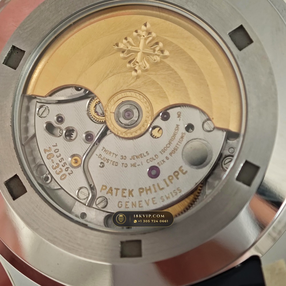 Patek Philippe Aquanaut Jumbo 42.2mm 18K White Gold Hand-Finished Buff Dial Ref. 5168G — Private Vault Edition — Studio Gallery Plate IV in 18K White Gold Au750 (120.8g Verified Mass, Patek Philippe Cal. 324 S C - 21K Gold Rotor)