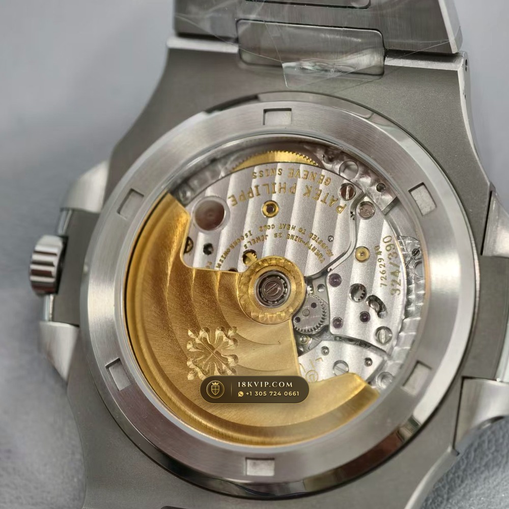 Patek Philippe Nautilus Self-Winding Custom SW Dial Deep Crystal Optics Ref. 5711/1A — Private Vault Edition — Studio Gallery Plate VI in 904L Stainless Steel Custom Architecture (115.2g Verified Mass, Patek Philippe Cal. 26-330 S C / Cal. 324 S C - 21K Gold Rotor)