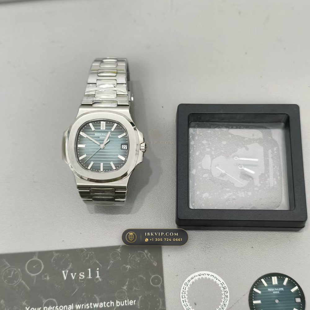 Patek Philippe Nautilus Self-Winding Custom SW Dial Deep Crystal Optics Ref. 5711/1A — Private Vault Edition — Studio Gallery Plate IX in 904L Stainless Steel Custom Architecture (115.2g Verified Mass, Patek Philippe Cal. 26-330 S C / Cal. 324 S C - 21K Gold Rotor)