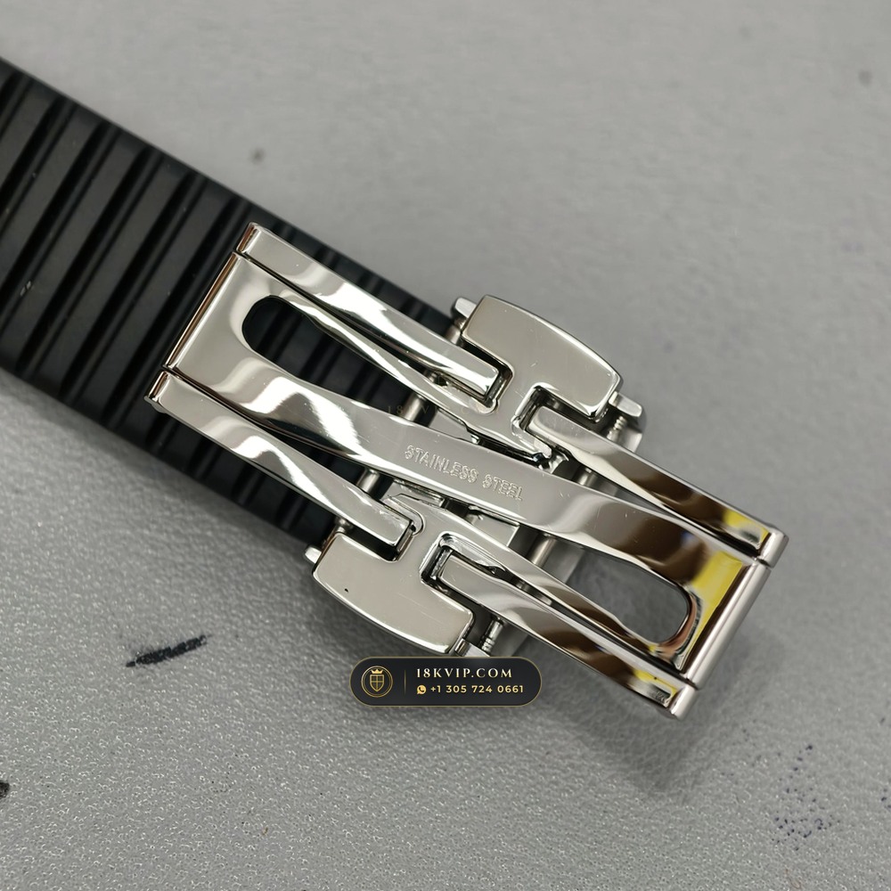 Patek Philippe Aquanaut Extra-Large Self-Winding Hand-Chamfered Bevel Spec Ref. 5167A — Private Vault Edition — Studio Gallery Plate VIII in 904L Stainless Steel Custom Architecture (79.2g Verified Mass, Patek Philippe Cal. 324 S C - 21K Gold Rotor)