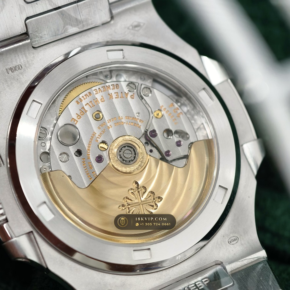 Patek Philippe Nautilus Off-Catalogue Baguette Ruby Bezel 950 Platinum Ref. 5711/112P-001 — Private Vault Edition — Studio Gallery Plate VII in 950 Platinum Pt950 (245.4g Verified Mass, Patek Philippe Cal. 26-330 S C / Cal. 324 S C - 21K Gold Rotor)