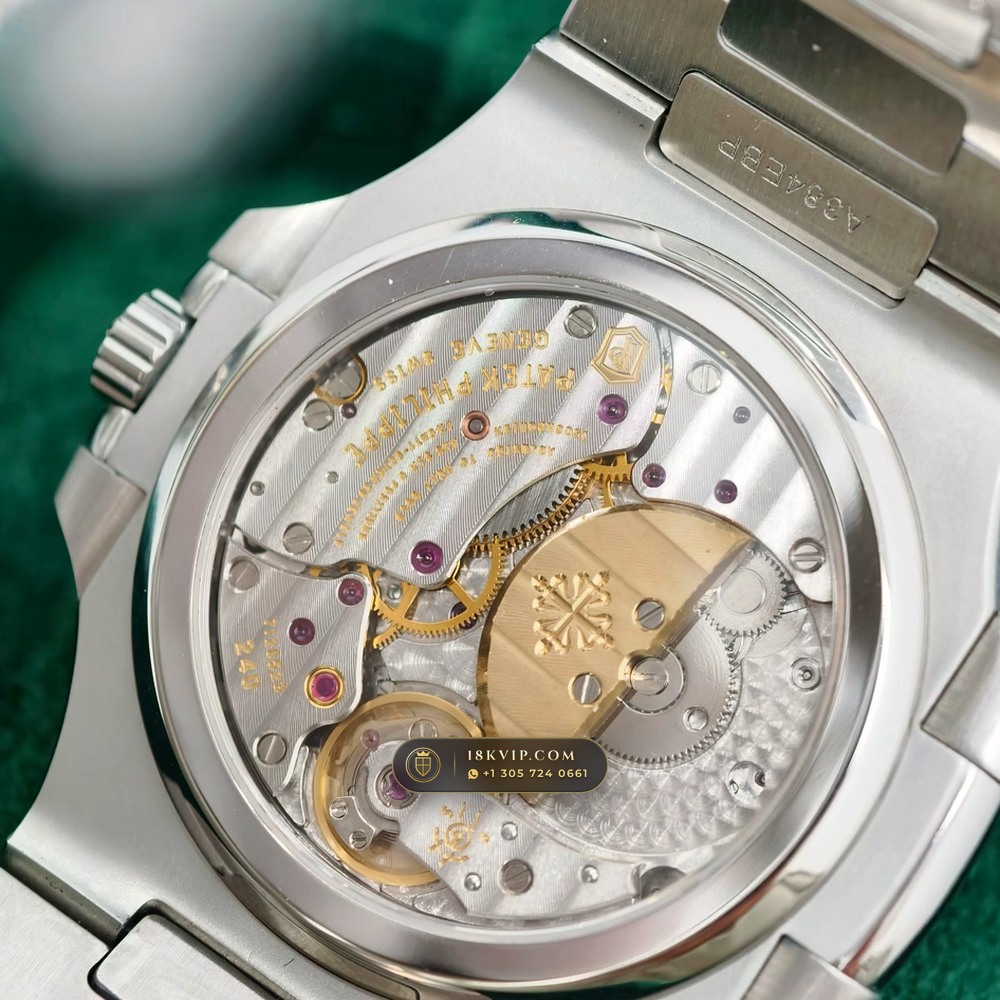 Patek Philippe Nautilus Moonphase & Power Reserve Ref. 5712A — Private Vault Edition — Studio Gallery Plate VI in 904L Stainless Steel Custom Architecture (116.5g Verified Mass, Patek Philippe Cal. 240 PS IRM C LU - 22K Gold Micro-Rotor)
