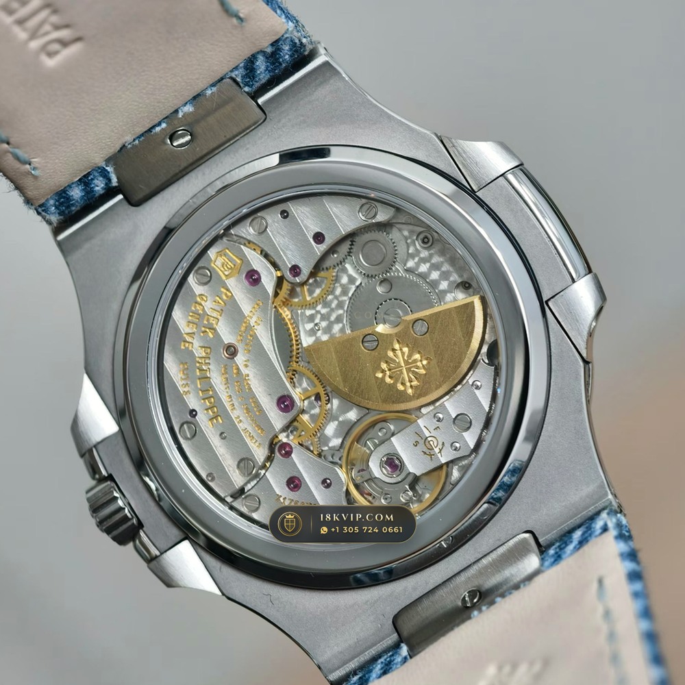 Patek Philippe Nautilus Moonphase & Power Reserve Custom SW Dial Ref. 5712A — Private Vault Edition — Studio Gallery Plate VII in 904L Stainless Steel Custom Architecture (116.5g Verified Mass, Patek Philippe Cal. 240 PS IRM C LU - 22K Gold Micro-Rotor)
