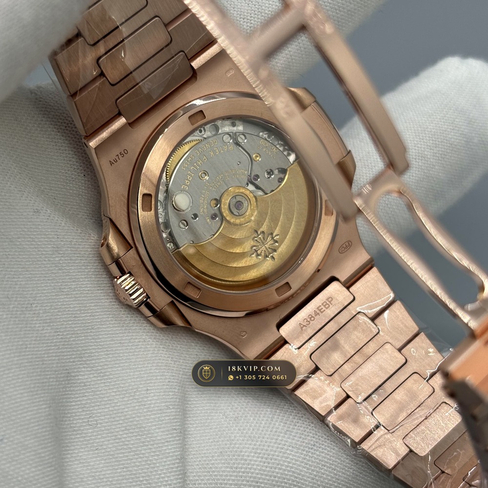 Patek Philippe Nautilus Self-Winding Diamond-Set Bezel 18K Rose Gold Ref. 5723/1R — Private Vault Edition — Studio Gallery Plate IX in 18K Rose Gold Au750 (186.6g Verified Mass, Patek Philippe Cal. 26-330 S C / Cal. 324 S C - 21K Gold Rotor)