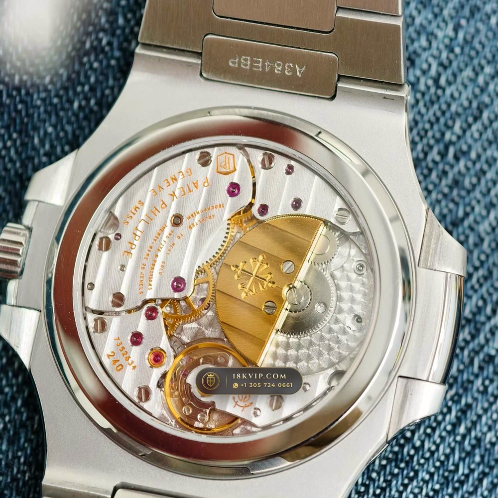 Patek Philippe Nautilus Moonphase & Power Reserve Chronometer Regulated Spec Ref. 5712/1A — Private Vault Edition — Studio Gallery Plate VI in 904L Stainless Steel Custom Architecture (116.1g Verified Mass, Patek Philippe Cal. 240 PS IRM C LU - 22K Gold Micro-Rotor)