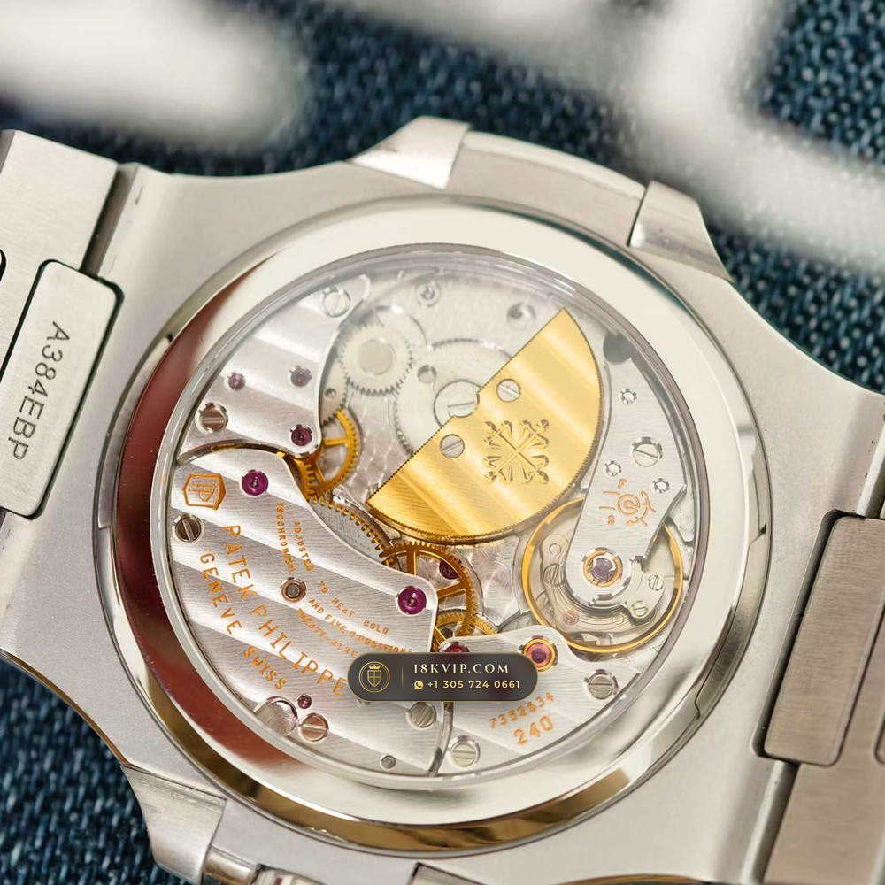 Patek Philippe Nautilus Moonphase & Power Reserve Chronometer Regulated Spec Ref. 5712/1A — Private Vault Edition — Studio Gallery Plate VII in 904L Stainless Steel Custom Architecture (116.1g Verified Mass, Patek Philippe Cal. 240 PS IRM C LU - 22K Gold Micro-Rotor)