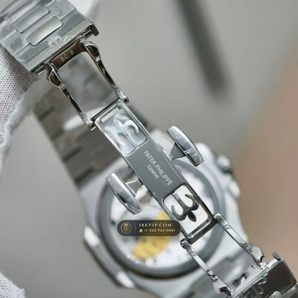 Patek Philippe Nautilus Moonphase & Power Reserve Chronometer Regulated Spec Ref. 5712/1A — Private Vault Edition — Studio Gallery Plate VIII in 904L Stainless Steel Custom Architecture (116.1g Verified Mass, Patek Philippe Cal. 240 PS IRM C LU - 22K Gold Micro-Rotor)