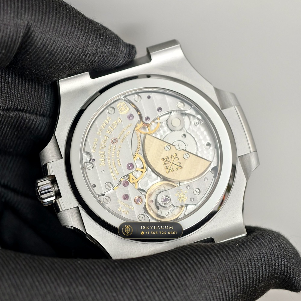 Patek Philippe Nautilus Moonphase & Power Reserve Custom SW Dial Free-Sprung Calibre Ref. 5712A — Private Vault Edition — Studio Gallery Plate V in 904L Stainless Steel Custom Architecture (116.5g Verified Mass, Patek Philippe Cal. 240 PS IRM C LU - 22K Gold Micro-Rotor)