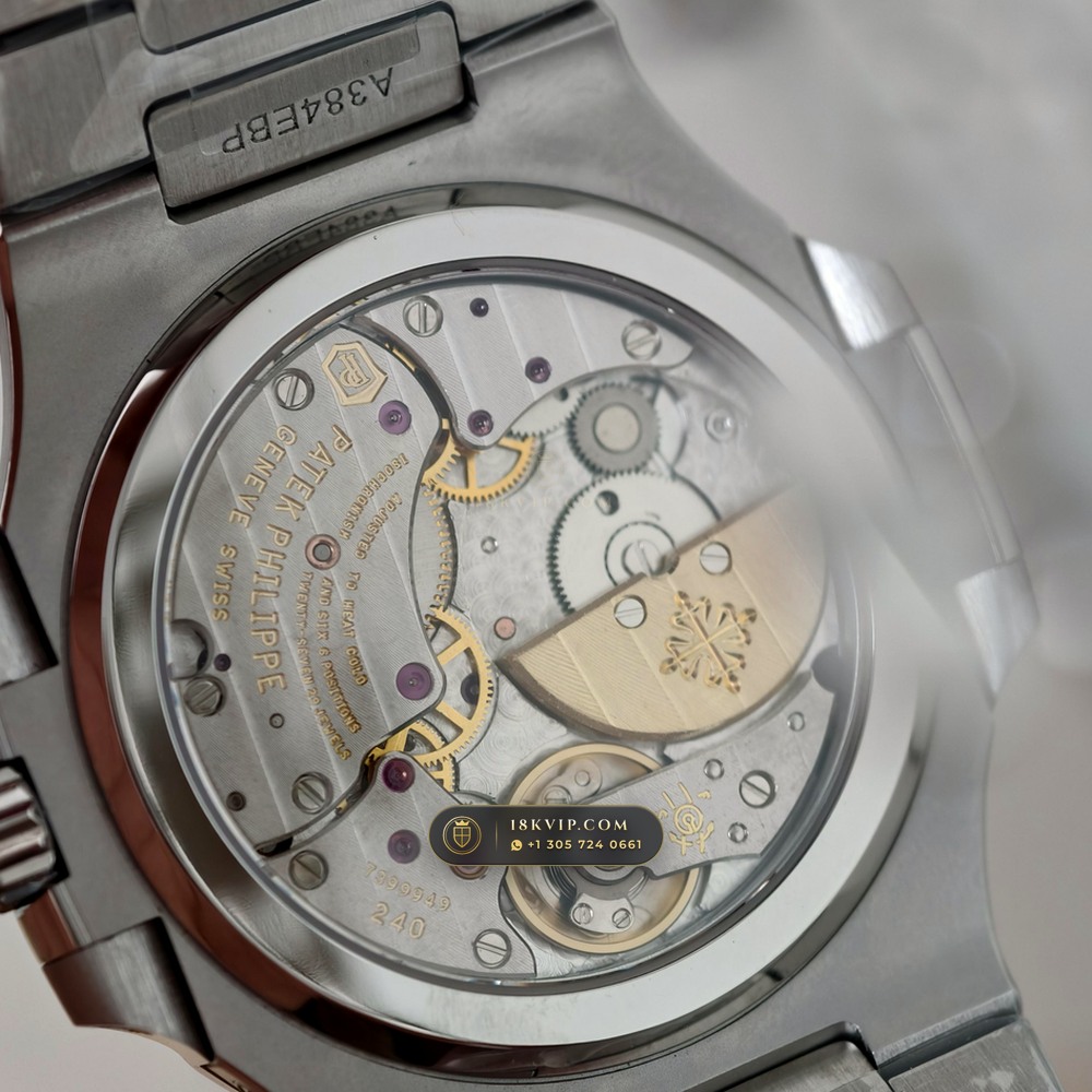 Patek Philippe Nautilus Moonphase & Power Reserve Custom SW Dial Free-Sprung Calibre Ref. 5712A — Private Vault Edition — Studio Gallery Plate VI in 904L Stainless Steel Custom Architecture (116.5g Verified Mass, Patek Philippe Cal. 240 PS IRM C LU - 22K Gold Micro-Rotor)