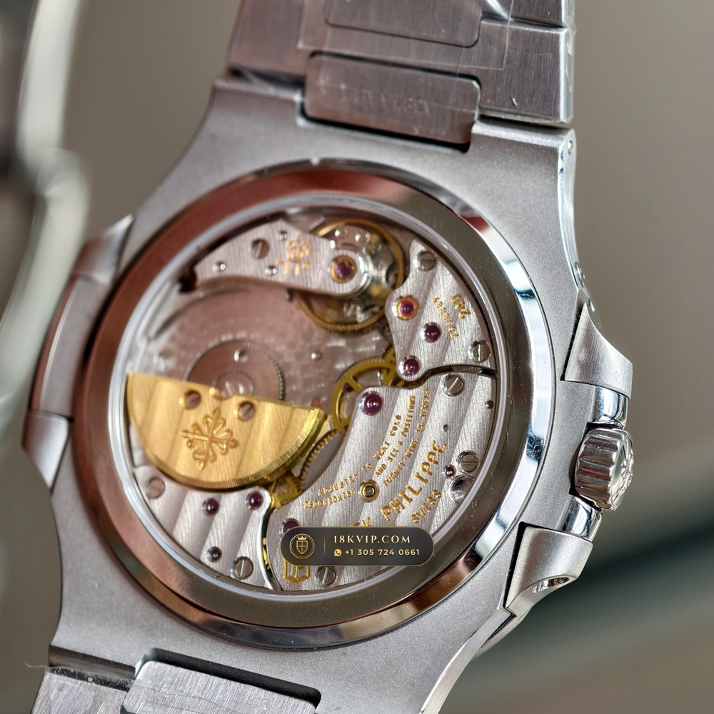 Patek Philippe Nautilus Moonphase & Power Reserve Ref. 5712/1A — Private Vault Edition — Studio Gallery Plate V in 904L Stainless Steel Custom Architecture (116.1g Verified Mass, Patek Philippe Cal. 240 PS IRM C LU - 22K Gold Micro-Rotor)