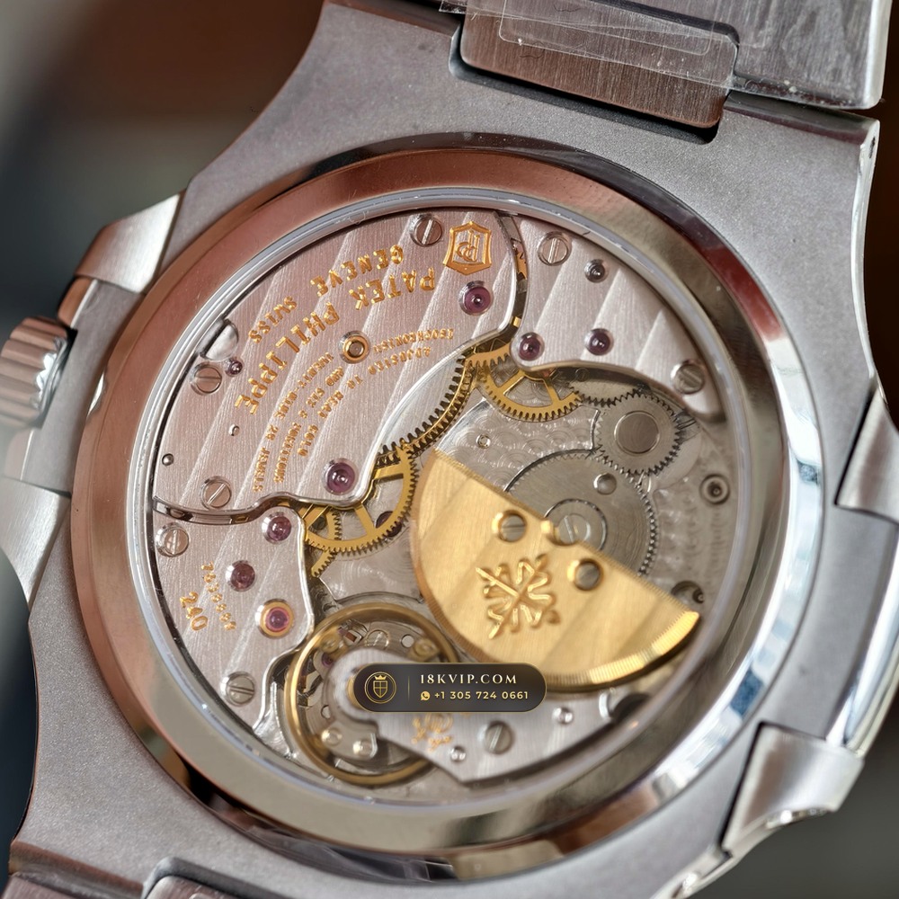 Patek Philippe Nautilus Moonphase & Power Reserve Ref. 5712/1A — Private Vault Edition — Studio Gallery Plate VI in 904L Stainless Steel Custom Architecture (116.1g Verified Mass, Patek Philippe Cal. 240 PS IRM C LU - 22K Gold Micro-Rotor)