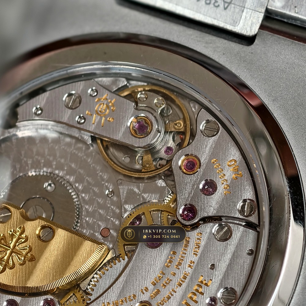 Patek Philippe Nautilus Moonphase & Power Reserve Ref. 5712/1A — Private Vault Edition — Studio Gallery Plate VII in 904L Stainless Steel Custom Architecture (116.1g Verified Mass, Patek Philippe Cal. 240 PS IRM C LU - 22K Gold Micro-Rotor)