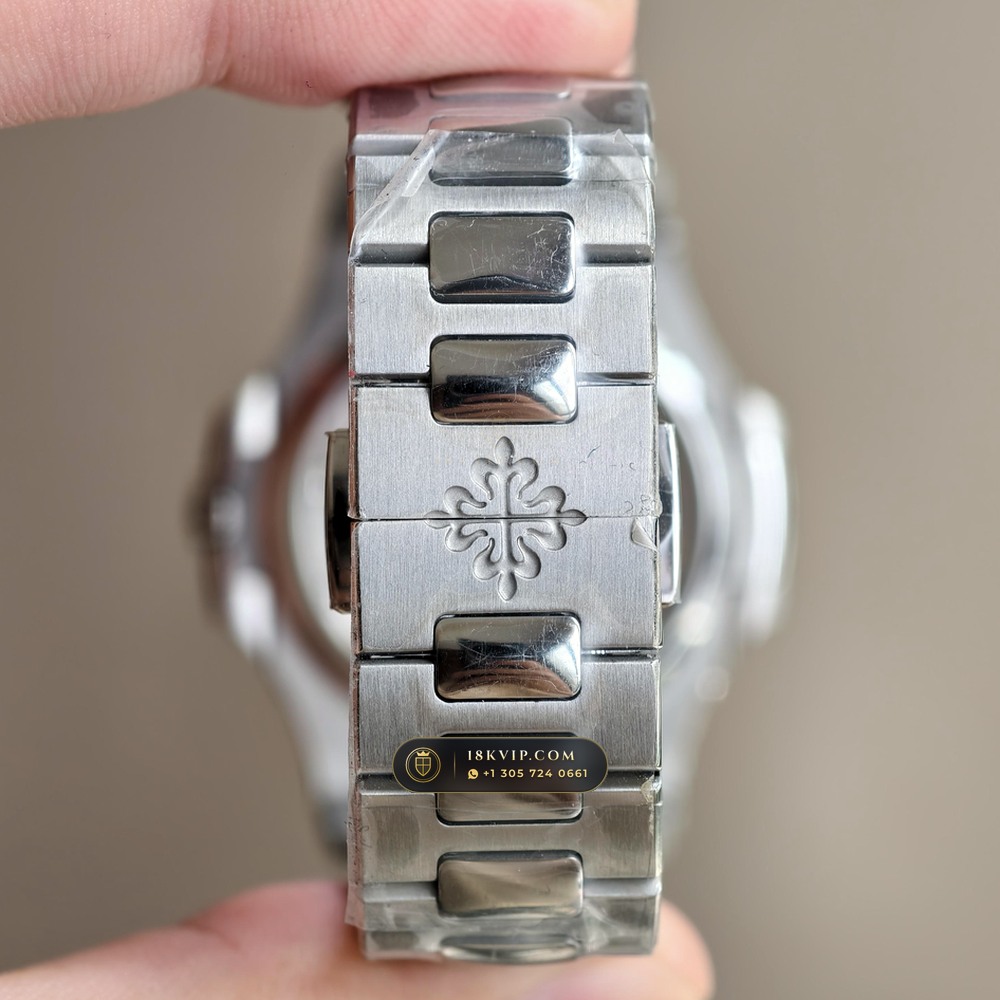 Patek Philippe Nautilus Moonphase & Power Reserve Ref. 5712/1A — Private Vault Edition — Studio Gallery Plate VIII in 904L Stainless Steel Custom Architecture (116.1g Verified Mass, Patek Philippe Cal. 240 PS IRM C LU - 22K Gold Micro-Rotor)