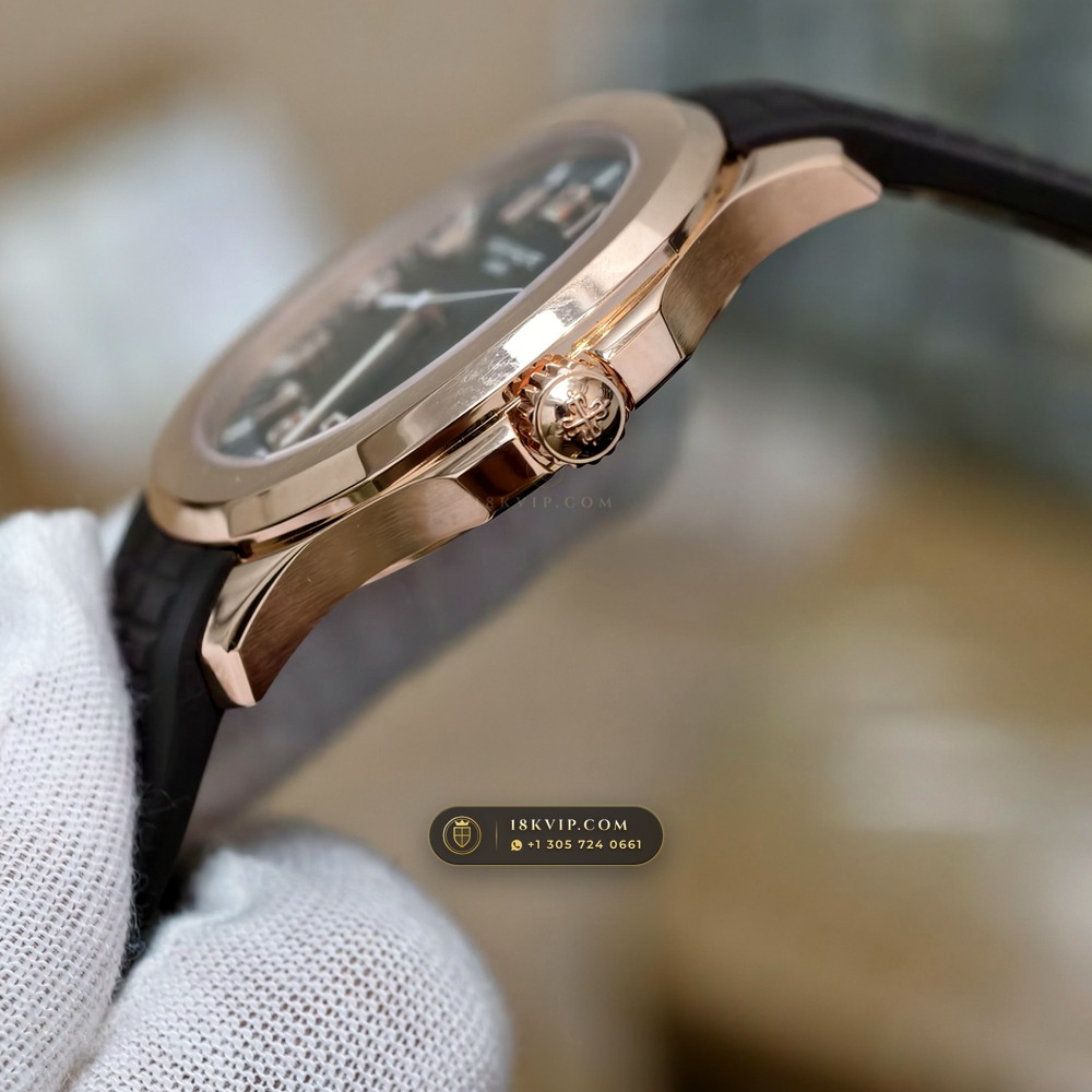 Patek Philippe Aquanaut Extra-Large Self-Winding 18K Rose Gold Ref. 5167R-001 — Private Vault Edition — Studio Gallery Plate V in 18K Rose Gold Au750 (108.9g Verified Mass, Patek Philippe Cal. 324 S C - 21K Gold Rotor)
