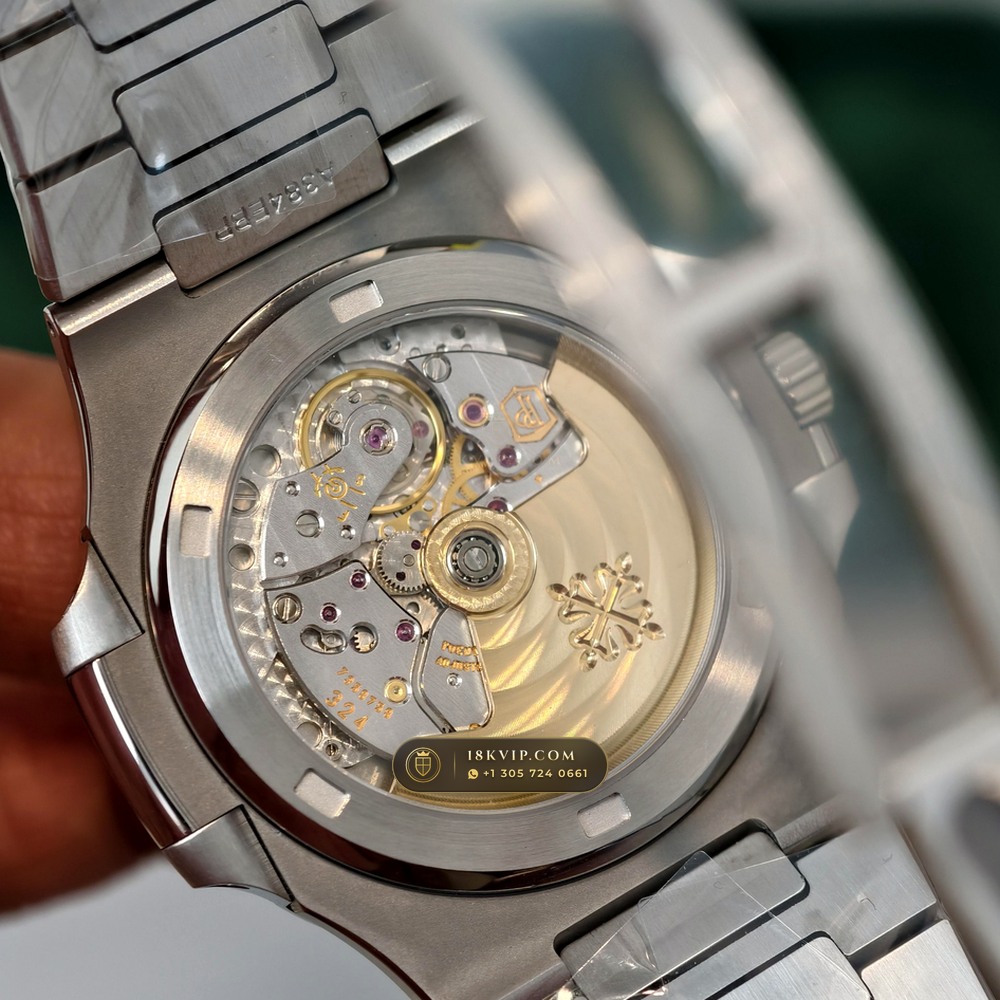 Patek Philippe Nautilus Self-Winding Custom SW Dial 22K Gold Rotor Ref. 5711/1A-001 — Private Vault Edition — Studio Gallery Plate VII in 904L Stainless Steel Custom Architecture (115.1g Verified Mass, Patek Philippe Cal. 26-330 S C / Cal. 324 S C - 21K Gold Rotor)