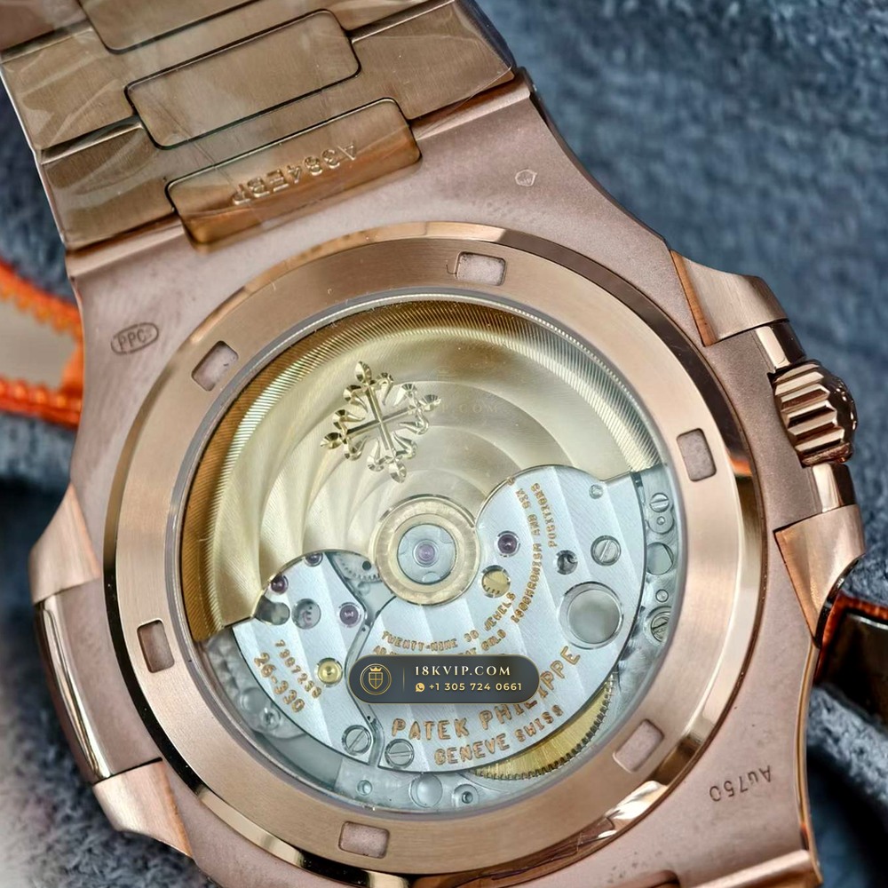 Patek Philippe Nautilus Self-Winding 18K Rose Gold Ref. 5711R — Private Vault Edition — Studio Gallery Plate VI in 18K Rose Gold Au750 (115.1g Verified Mass, Patek Philippe Cal. 26-330 S C / Cal. 324 S C - 21K Gold Rotor)