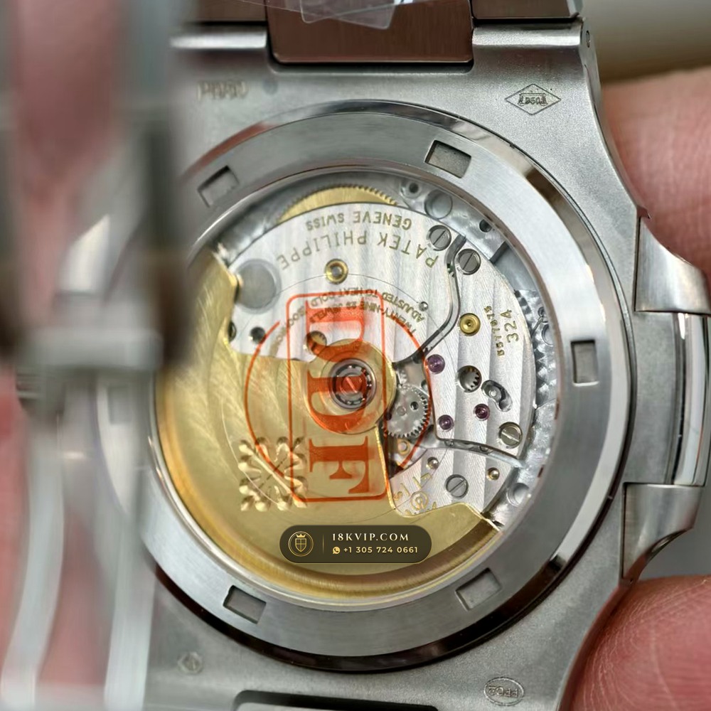 Patek Philippe Nautilus Off-Catalogue Baguette Emerald Bezel 950 Platinum Geneva Atelier Spec Ref. 5711/113P-001 — Private Vault Edition — Studio Gallery Plate V in 950 Platinum Pt950 (245.0g Verified Mass, Patek Philippe Cal. 26-330 S C / Cal. 324 S C - 21K Gold Rotor)