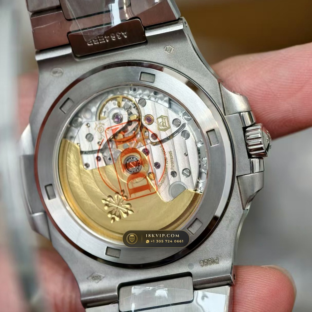 Patek Philippe Nautilus Off-Catalogue Baguette Emerald Bezel 950 Platinum Geneva Atelier Spec Ref. 5711/113P-001 — Private Vault Edition — Studio Gallery Plate VI in 950 Platinum Pt950 (245.0g Verified Mass, Patek Philippe Cal. 26-330 S C / Cal. 324 S C - 21K Gold Rotor)