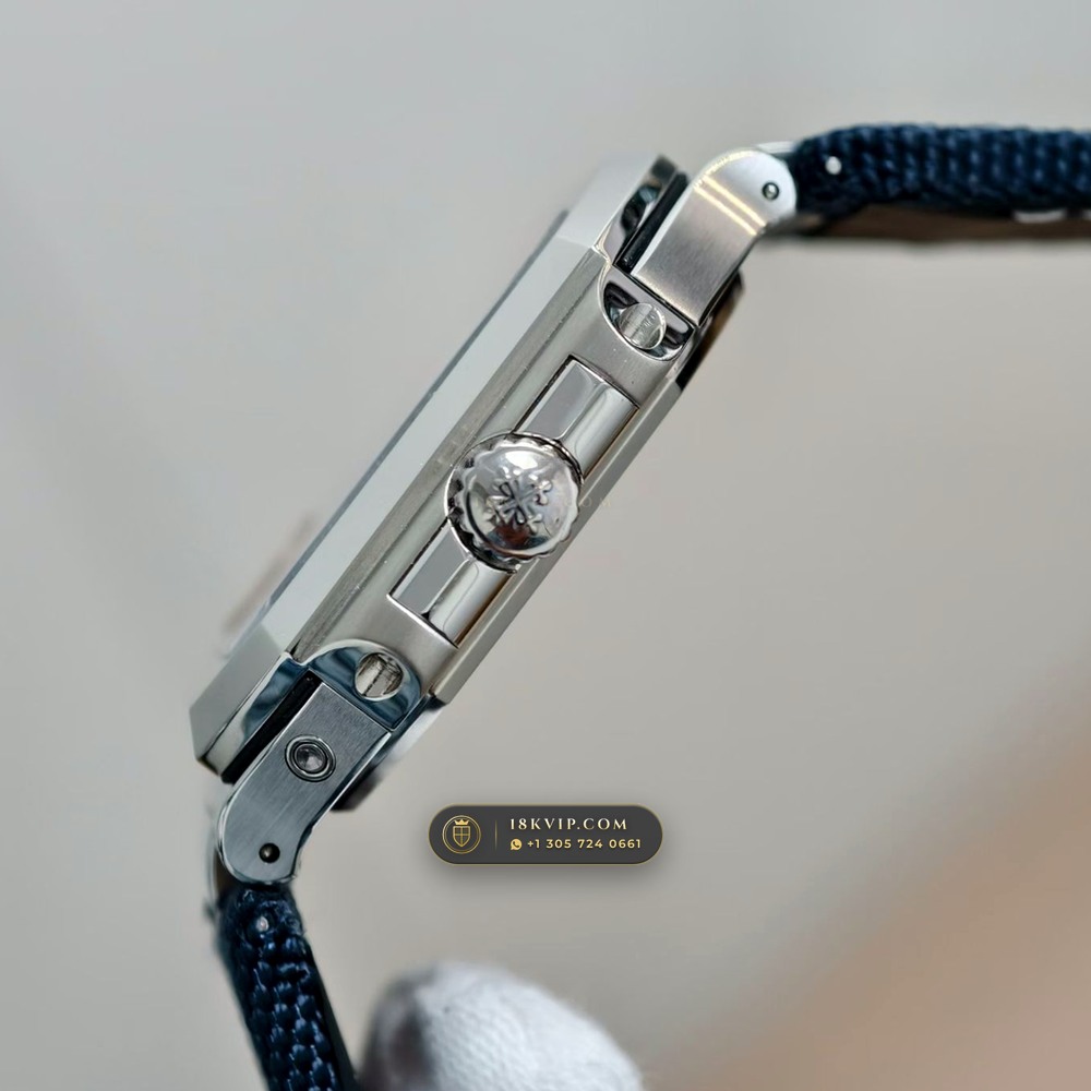 Patek Philippe Cubitus Grand Date & Moon Phases 45mm Custom Steel Ref. 5822P-001 — Private Vault Edition — Studio Gallery Plate VI in 904L Stainless Steel Custom Architecture (114.9g Verified Mass, Patek Philippe Cal. 240 PS CI J LU - 22K Gold Micro-Rotor)