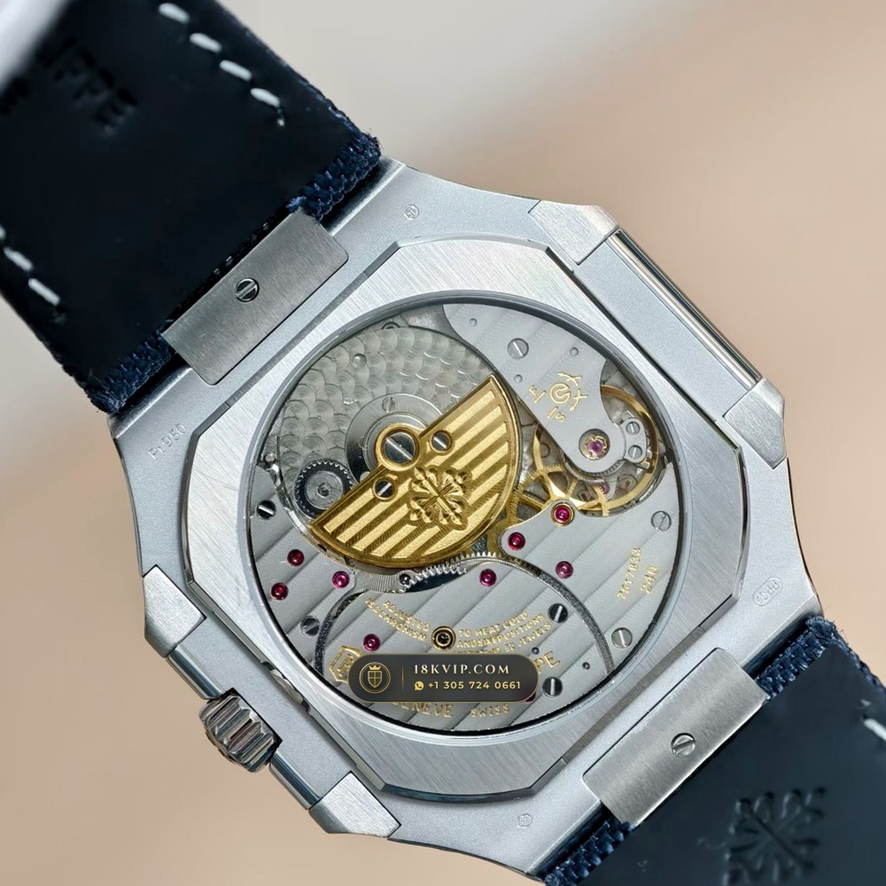 Patek Philippe Cubitus Grand Date & Moon Phases 45mm Custom Steel Ref. 5822P-001 — Private Vault Edition — Studio Gallery Plate IX in 904L Stainless Steel Custom Architecture (114.9g Verified Mass, Patek Philippe Cal. 240 PS CI J LU - 22K Gold Micro-Rotor)