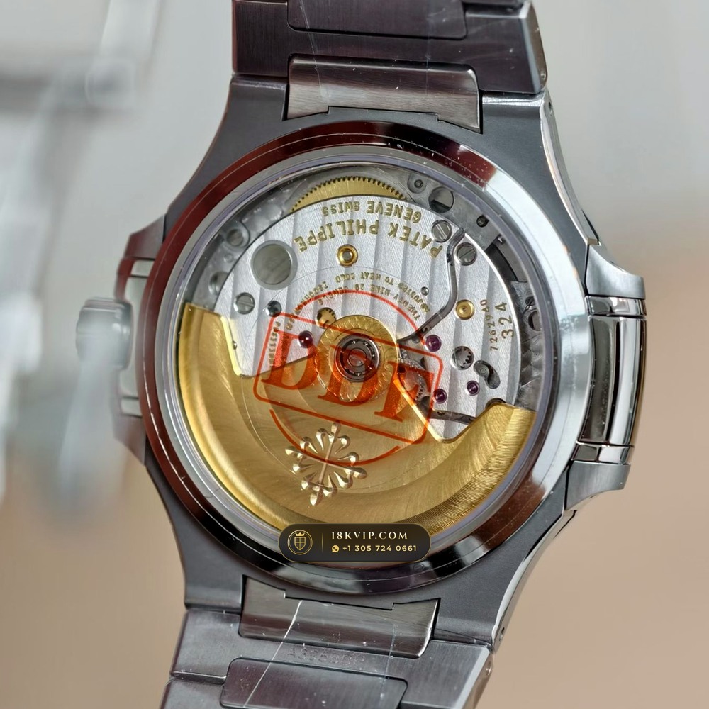 Patek Philippe Nautilus Ladies Automatic 35.2mm Diamond Bezel Ref. 7118/1200A-001 — Private Vault Edition — Studio Gallery Plate VIII in 904L Stainless Steel Custom Architecture (96.2g Verified Mass, Patek Philippe Cal. 324 S C - 21K Gold Rotor)