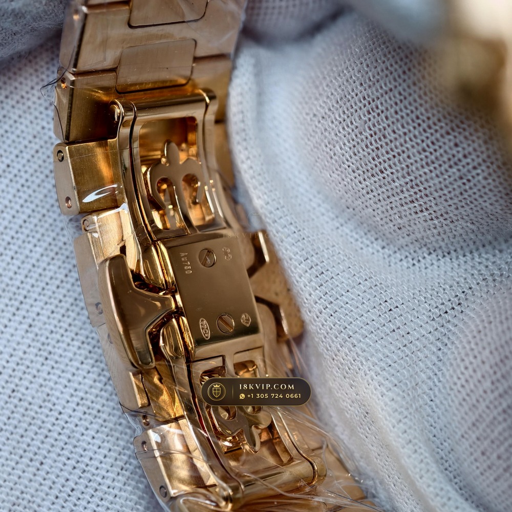 Patek Philippe Nautilus Moonphase & Power Reserve Diamond-Set Bezel 18K Rose Gold Ref. 5712R — Private Vault Edition — Studio Gallery Plate X in 18K Rose Gold Au750 (106.0g Verified Mass, Patek Philippe Cal. 240 PS IRM C LU - 22K Gold Micro-Rotor)