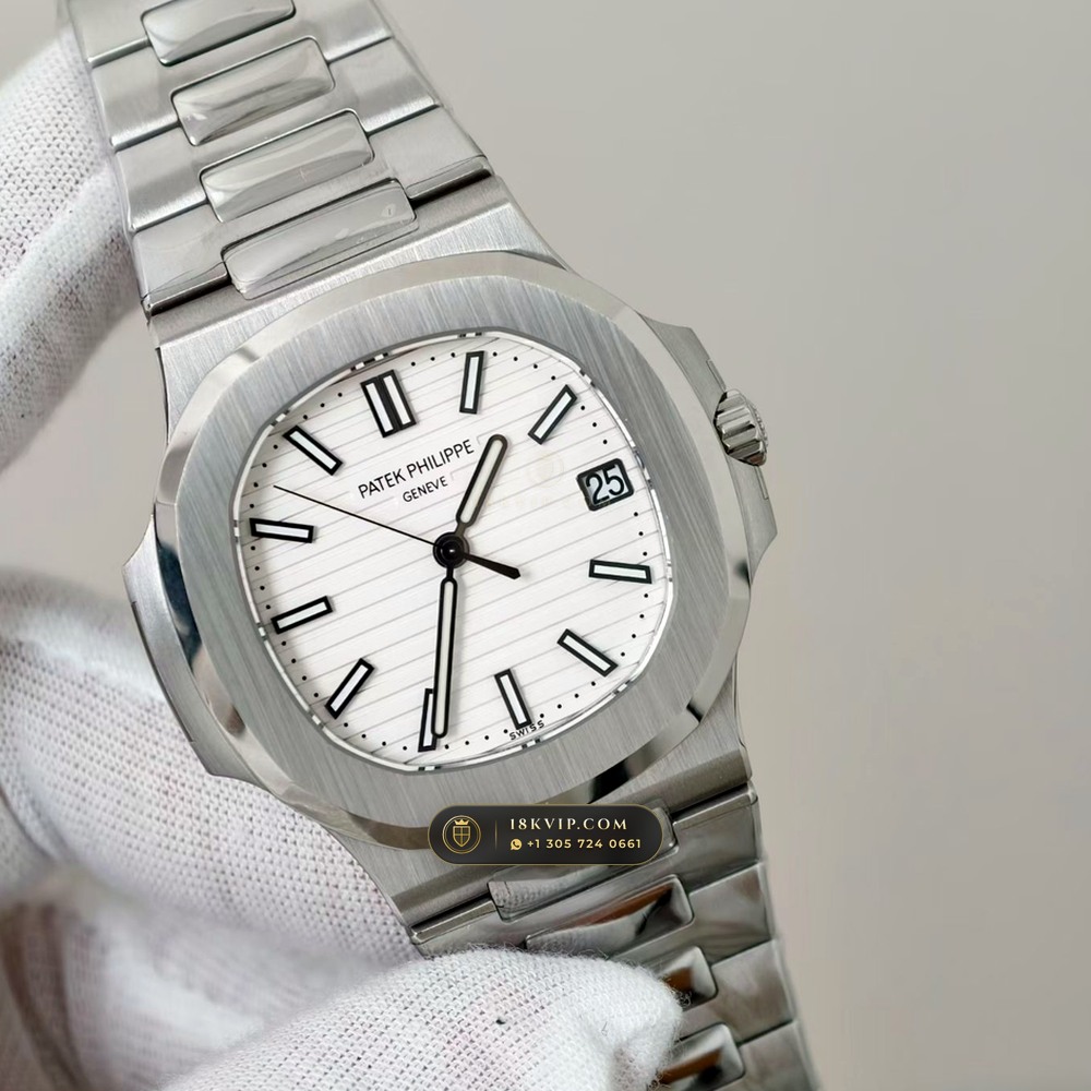 Patek Philippe Nautilus Self-Winding Hand-Chamfered Bevel Spec Ref. 5711A — Private Vault Edition — Studio Gallery Plate II in 904L Stainless Steel Custom Architecture (114.9g Verified Mass, Patek Philippe Cal. 26-330 S C / Cal. 324 S C - 21K Gold Rotor)