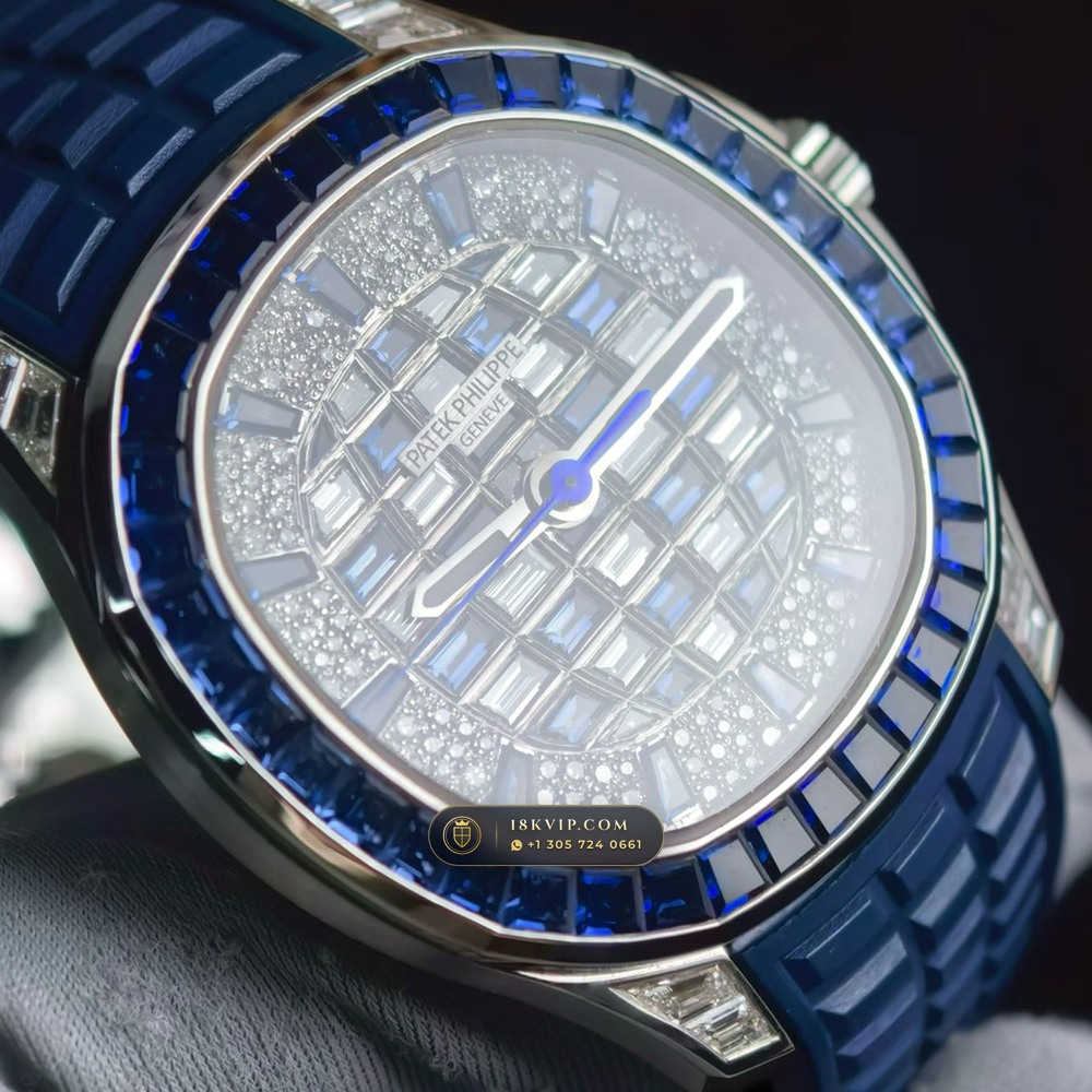 Patek Philippe Aquanaut Luce Haute Joaillerie 18K White Gold Ref. 5268/461G-001 — Private Vault Edition — Studio Gallery Plate II in 18K White Gold Au750 (114.9g Verified Mass, Patek Philippe Cal. 26-330 S C - 21K Gold Rotor)