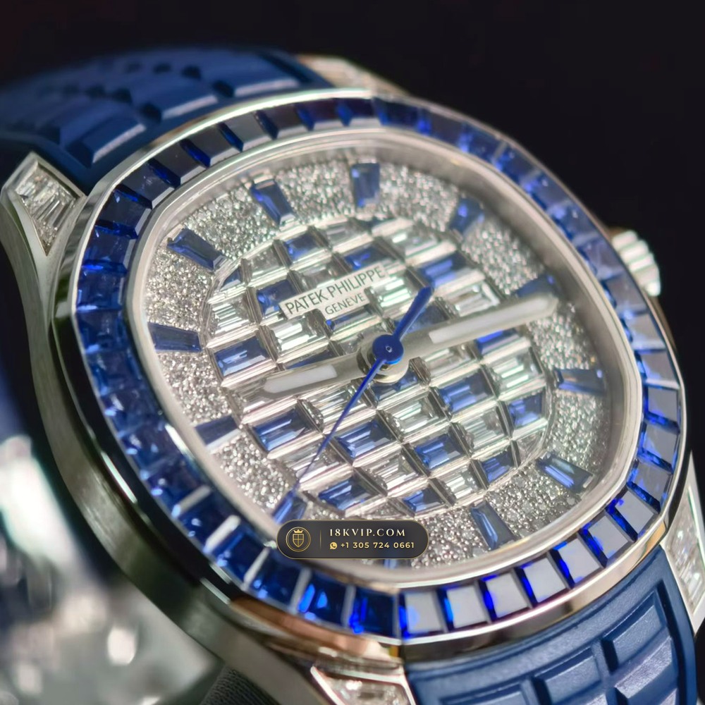 Patek Philippe Aquanaut Luce Haute Joaillerie 18K White Gold Ref. 5268/461G-001 — Private Vault Edition — Studio Gallery Plate III in 18K White Gold Au750 (114.9g Verified Mass, Patek Philippe Cal. 26-330 S C - 21K Gold Rotor)