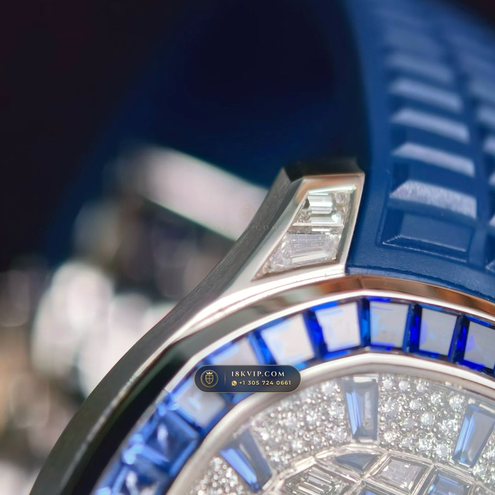 Patek Philippe Aquanaut Luce Haute Joaillerie 18K White Gold Ref. 5268/461G-001 — Private Vault Edition — Studio Gallery Plate IV in 18K White Gold Au750 (114.9g Verified Mass, Patek Philippe Cal. 26-330 S C - 21K Gold Rotor)