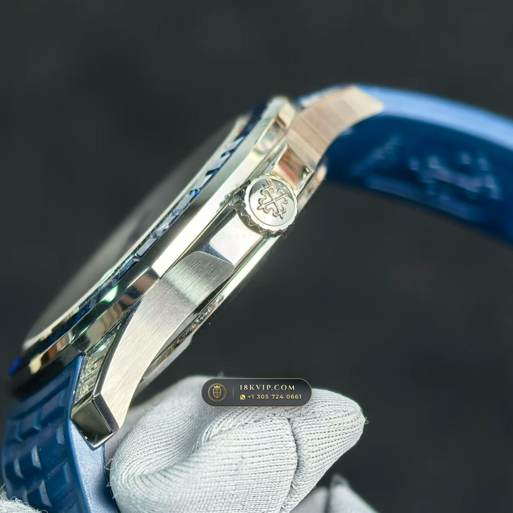 Patek Philippe Aquanaut Luce Haute Joaillerie 18K White Gold Ref. 5268/461G-001 — Private Vault Edition — Studio Gallery Plate VII in 18K White Gold Au750 (114.9g Verified Mass, Patek Philippe Cal. 26-330 S C - 21K Gold Rotor)