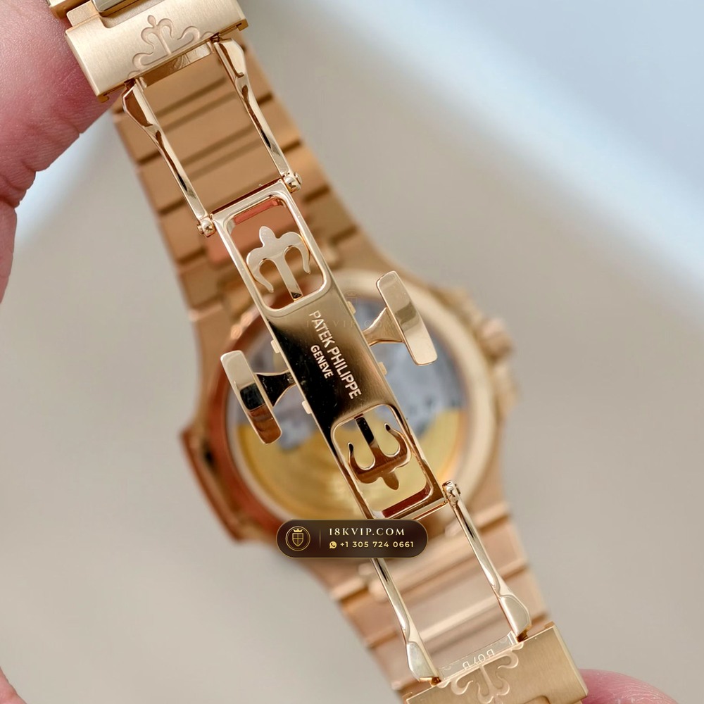 Patek Philippe Nautilus Ladies Automatic 18K Rose Gold Ref. 7118R — Private Vault Edition — Studio Gallery Plate VI in 18K Rose Gold Au750 (145.7g Verified Mass, Patek Philippe Cal. 324 S C - 21K Gold Rotor)