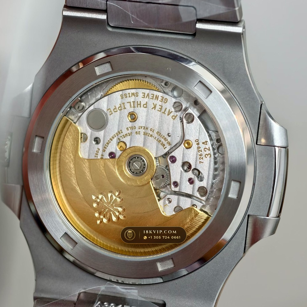Patek Philippe Nautilus Self-Winding Sapphire Caseback Spec Ref. 5711A — Private Vault Edition — Studio Gallery Plate VII in 904L Stainless Steel Custom Architecture (115.4g Verified Mass, Patek Philippe Cal. 26-330 S C / Cal. 324 S C - 21K Gold Rotor)