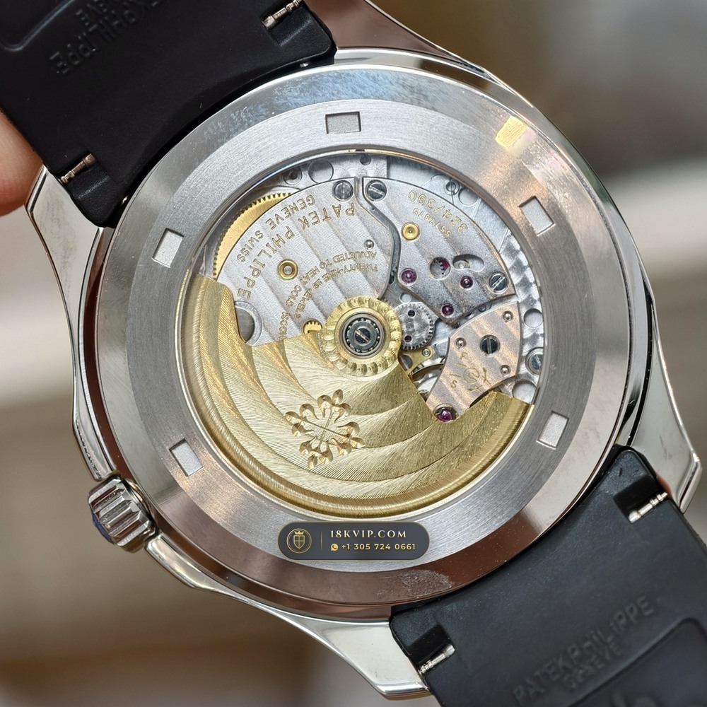Patek Philippe Aquanaut Extra-Large Self-Winding Sapphire Caseback Spec Ref. 5167A — Private Vault Edition — Studio Gallery Plate V in 904L Stainless Steel Custom Architecture (79.1g Verified Mass, Patek Philippe Cal. 324 S C - 21K Gold Rotor)
