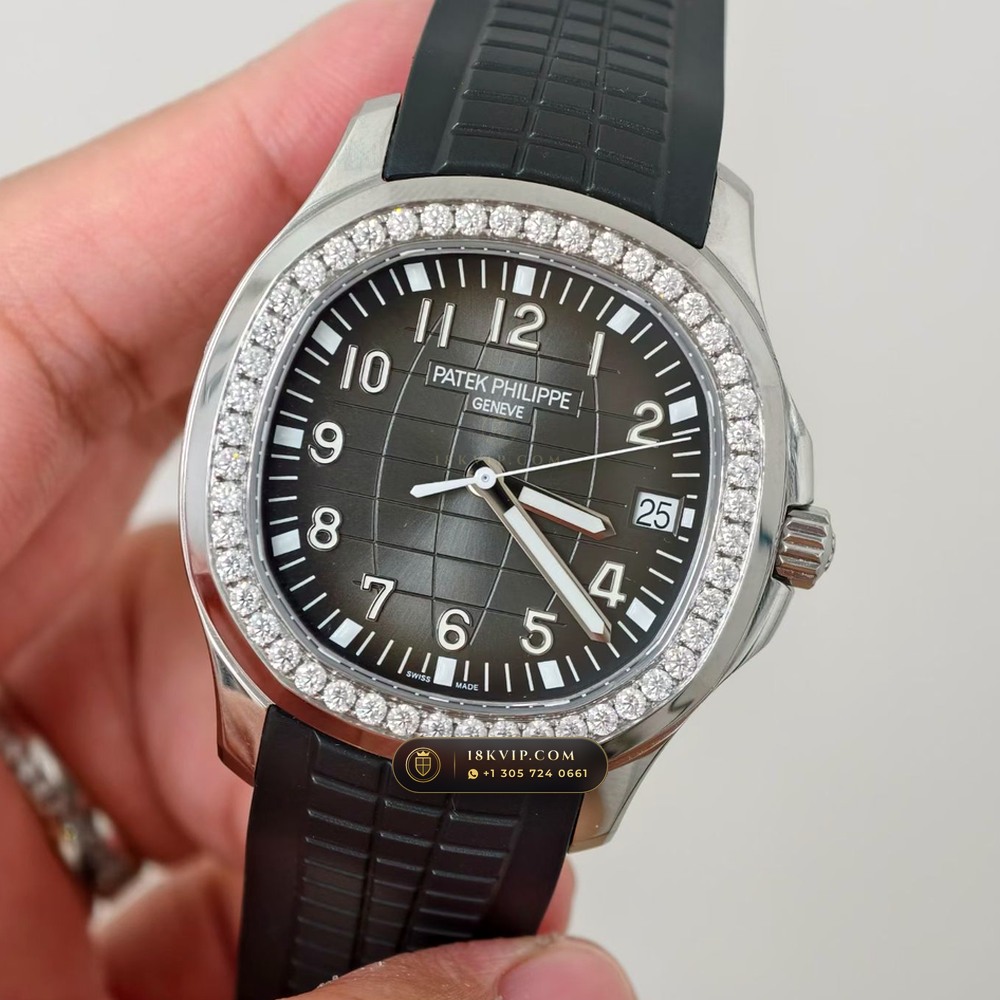 Patek Philippe Aquanaut Extra-Large Self-Winding Diamond-Set Bezel Geneva Atelier Spec Ref. 5167A — Private Vault Edition — Studio Gallery Plate III in 904L Stainless Steel Custom Architecture (79.8g Verified Mass, Patek Philippe Cal. 324 S C - 21K Gold Rotor)
