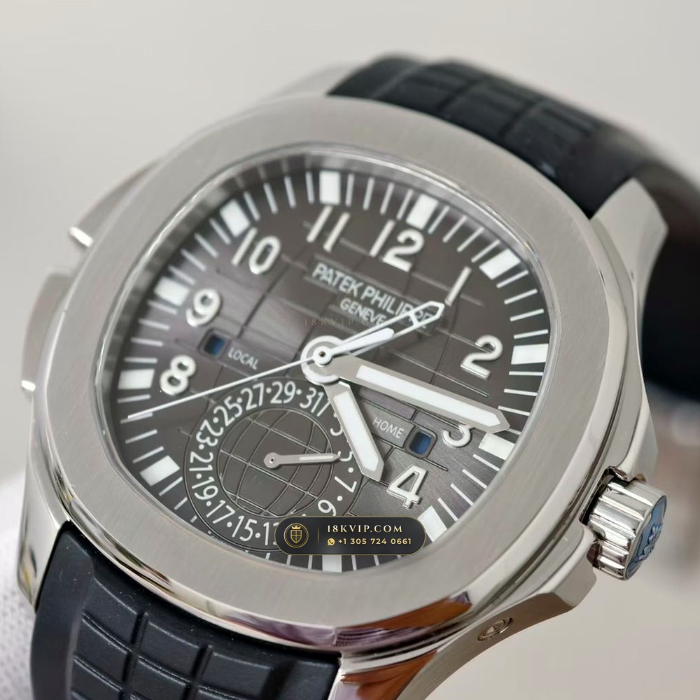 Patek Philippe Aquanaut Travel Time Dual-Zone Ref. 5164A — Private Vault Edition — Studio Gallery Plate IV in 904L Stainless Steel Custom Architecture (93.4g Verified Mass, Patek Philippe Cal. 324 S C FUS - 21K Gold Rotor)