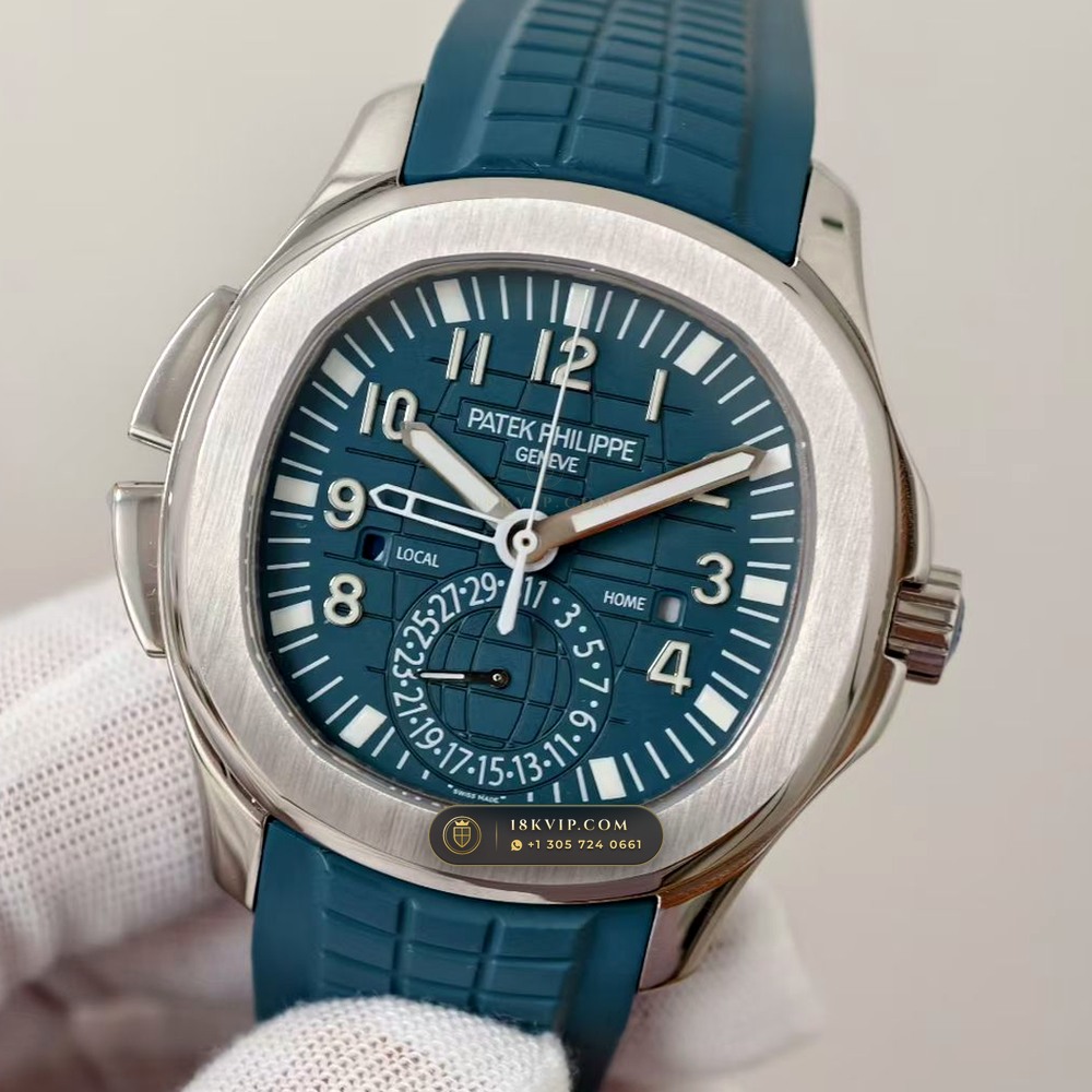 Patek Philippe Aquanaut Travel Time Dual-Zone Geneva Atelier Spec Ref. 5164A — Private Vault Edition — Studio Gallery Plate II in 904L Stainless Steel Custom Architecture (93.8g Verified Mass, Patek Philippe Cal. 324 S C FUS - 21K Gold Rotor)