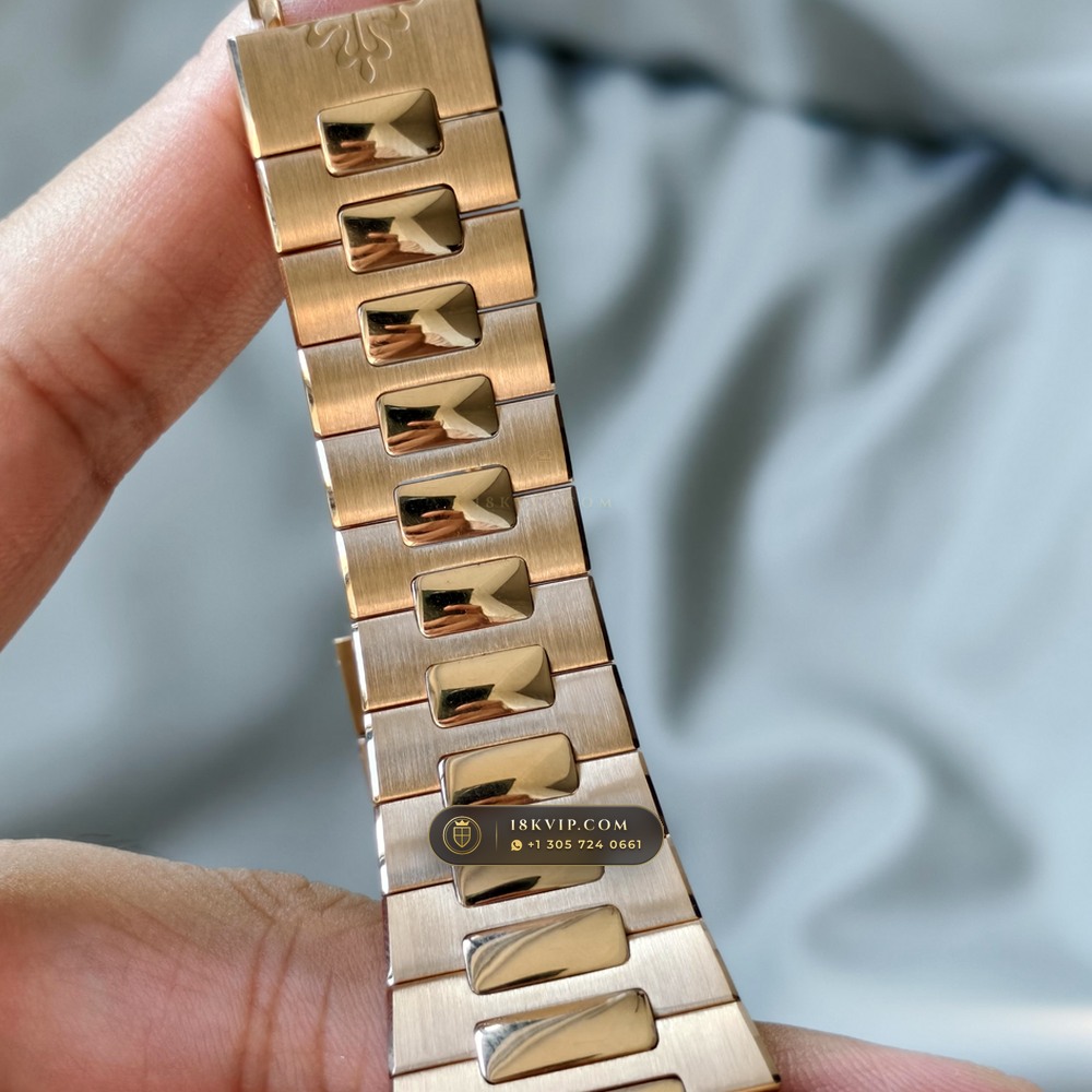 Patek Philippe Nautilus Moonphase & Power Reserve 18K Rose Gold Ref. 5712R/001 — Private Vault Edition — Studio Gallery Plate IV in 18K Rose Gold Au750 (105.9g Verified Mass, Patek Philippe Cal. 240 PS IRM C LU - 22K Gold Micro-Rotor)