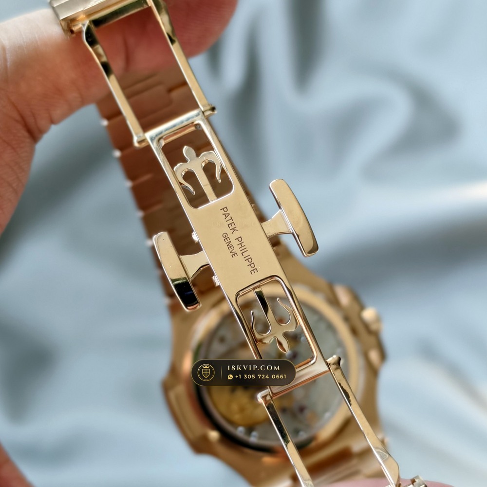 Patek Philippe Nautilus Moonphase & Power Reserve 18K Rose Gold Ref. 5712R/001 — Private Vault Edition — Studio Gallery Plate VI in 18K Rose Gold Au750 (105.9g Verified Mass, Patek Philippe Cal. 240 PS IRM C LU - 22K Gold Micro-Rotor)