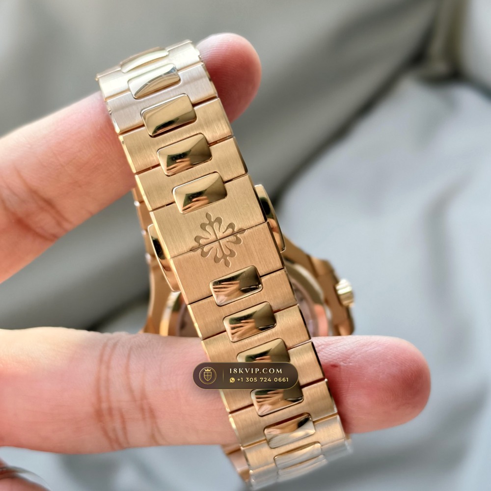 Patek Philippe Nautilus Moonphase & Power Reserve 18K Rose Gold Ref. 5712R/001 — Private Vault Edition — Studio Gallery Plate VII in 18K Rose Gold Au750 (105.9g Verified Mass, Patek Philippe Cal. 240 PS IRM C LU - 22K Gold Micro-Rotor)