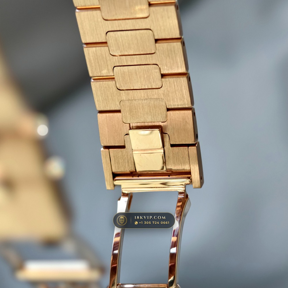 Patek Philippe Nautilus Moonphase & Power Reserve 18K Rose Gold Ref. 5712R/001 — Private Vault Edition — Studio Gallery Plate IX in 18K Rose Gold Au750 (105.9g Verified Mass, Patek Philippe Cal. 240 PS IRM C LU - 22K Gold Micro-Rotor)