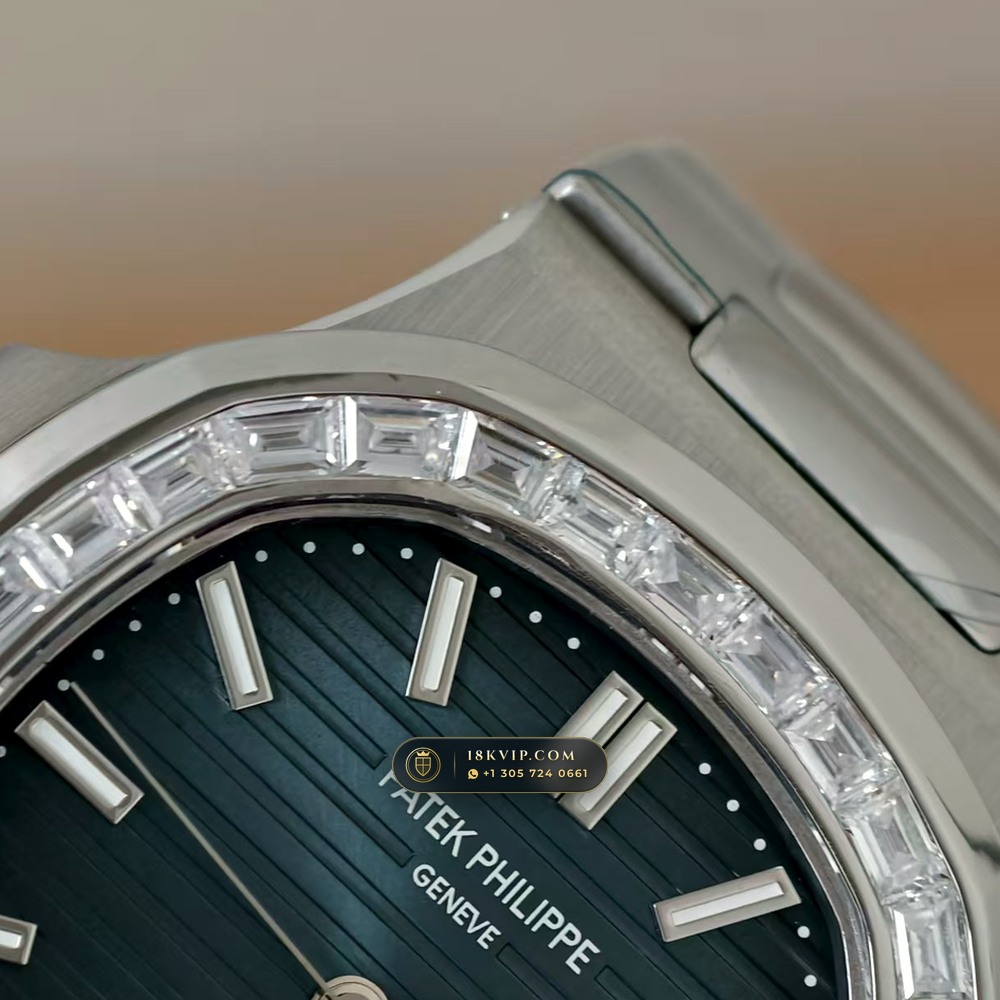 Patek Philippe Nautilus Self-Winding Diamond-Set Bezel Ref. 5711A — Private Vault Edition — Studio Gallery Plate IV in 904L Stainless Steel Custom Architecture (115.1g Verified Mass, Patek Philippe Cal. 26-330 S C / Cal. 324 S C - 21K Gold Rotor)