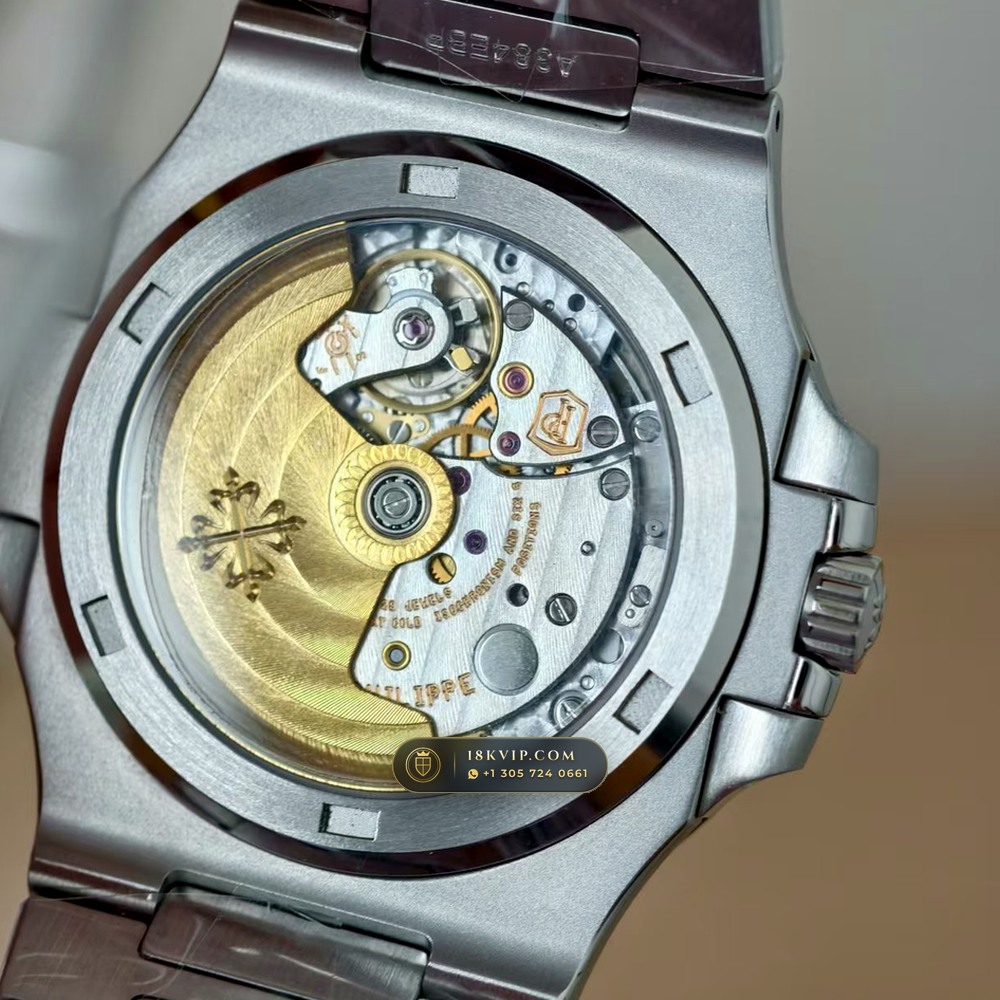 Patek Philippe Nautilus Self-Winding Diamond-Set Bezel Ref. 5711A — Private Vault Edition — Studio Gallery Plate VII in 904L Stainless Steel Custom Architecture (115.1g Verified Mass, Patek Philippe Cal. 26-330 S C / Cal. 324 S C - 21K Gold Rotor)