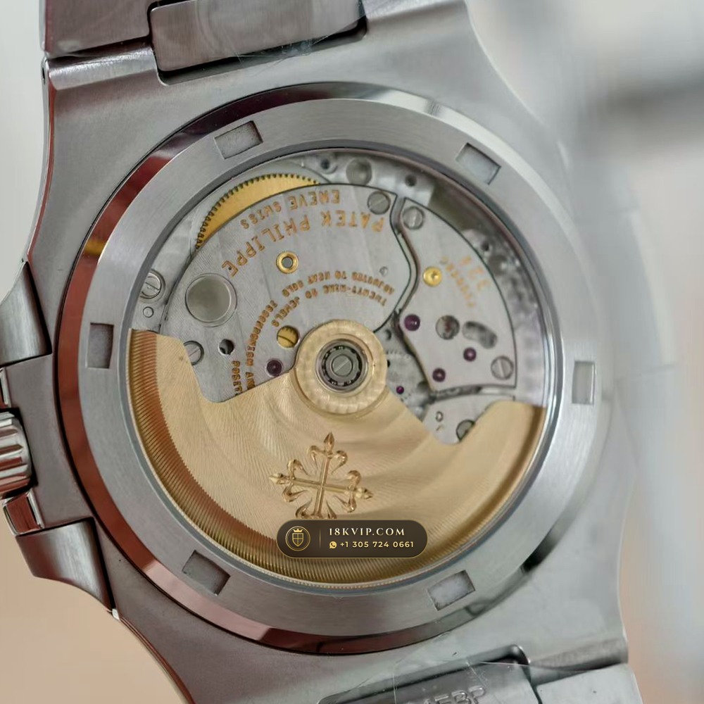 Patek Philippe Nautilus Self-Winding Custom SW Dial 22K Gold Rotor Ref. 5711/1A-011 — Private Vault Edition — Studio Gallery Plate VII in 904L Stainless Steel Custom Architecture (114.6g Verified Mass, Patek Philippe Cal. 26-330 S C / Cal. 324 S C - 21K Gold Rotor)