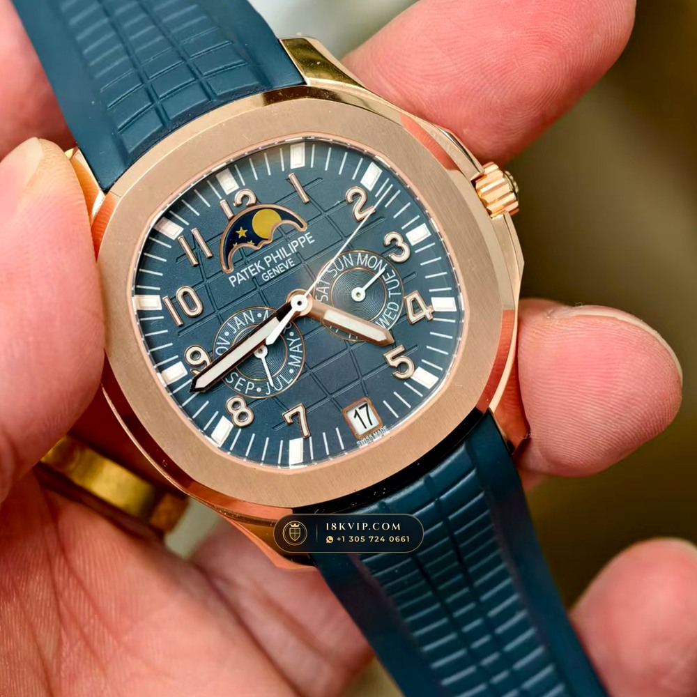 Patek Philippe Aquanaut Luce Annual Calendar 18K Rose Gold Hand-Chamfered Bevel Spec Ref. 5261R — Private Vault Edition — Studio Gallery Plate II in 18K Rose Gold Au750 (104.6g Verified Mass, Patek Philippe Cal. 26-330 S QA LU)