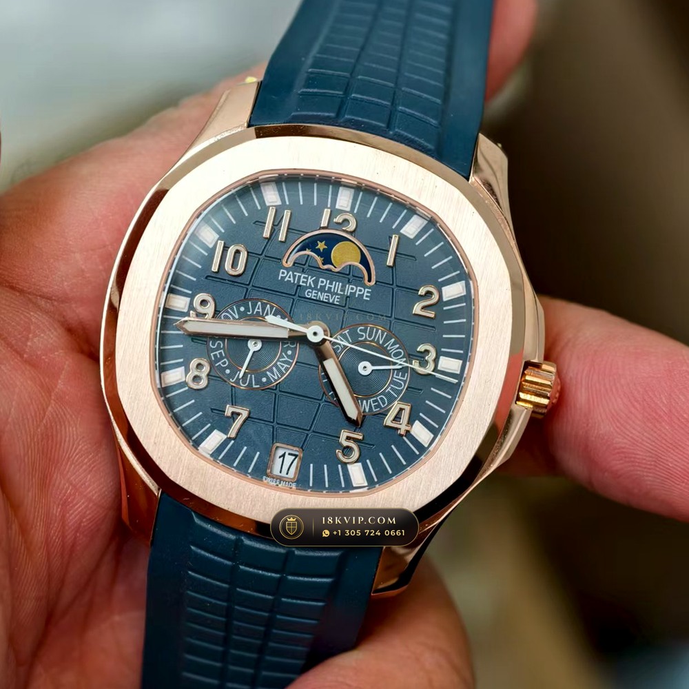 Patek Philippe Aquanaut Luce Annual Calendar 18K Rose Gold Hand-Chamfered Bevel Spec Ref. 5261R — Private Vault Edition — Studio Gallery Plate III in 18K Rose Gold Au750 (104.6g Verified Mass, Patek Philippe Cal. 26-330 S QA LU)