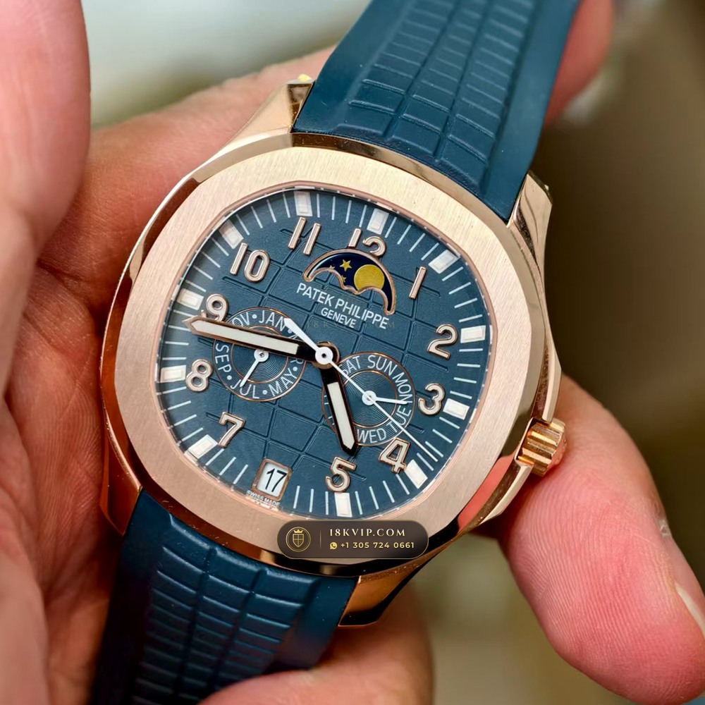 Patek Philippe Aquanaut Luce Annual Calendar 18K Rose Gold Hand-Chamfered Bevel Spec Ref. 5261R — Private Vault Edition — Studio Gallery Plate IV in 18K Rose Gold Au750 (104.6g Verified Mass, Patek Philippe Cal. 26-330 S QA LU)