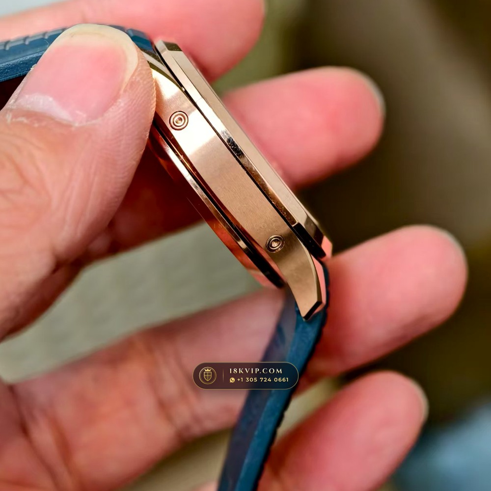 Patek Philippe Aquanaut Luce Annual Calendar 18K Rose Gold Hand-Chamfered Bevel Spec Ref. 5261R — Private Vault Edition — Studio Gallery Plate V in 18K Rose Gold Au750 (104.6g Verified Mass, Patek Philippe Cal. 26-330 S QA LU)